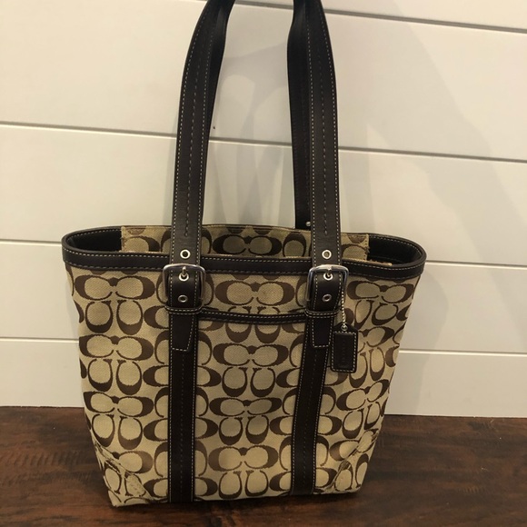 COACH Signature Handbag - Picture 5 of 8